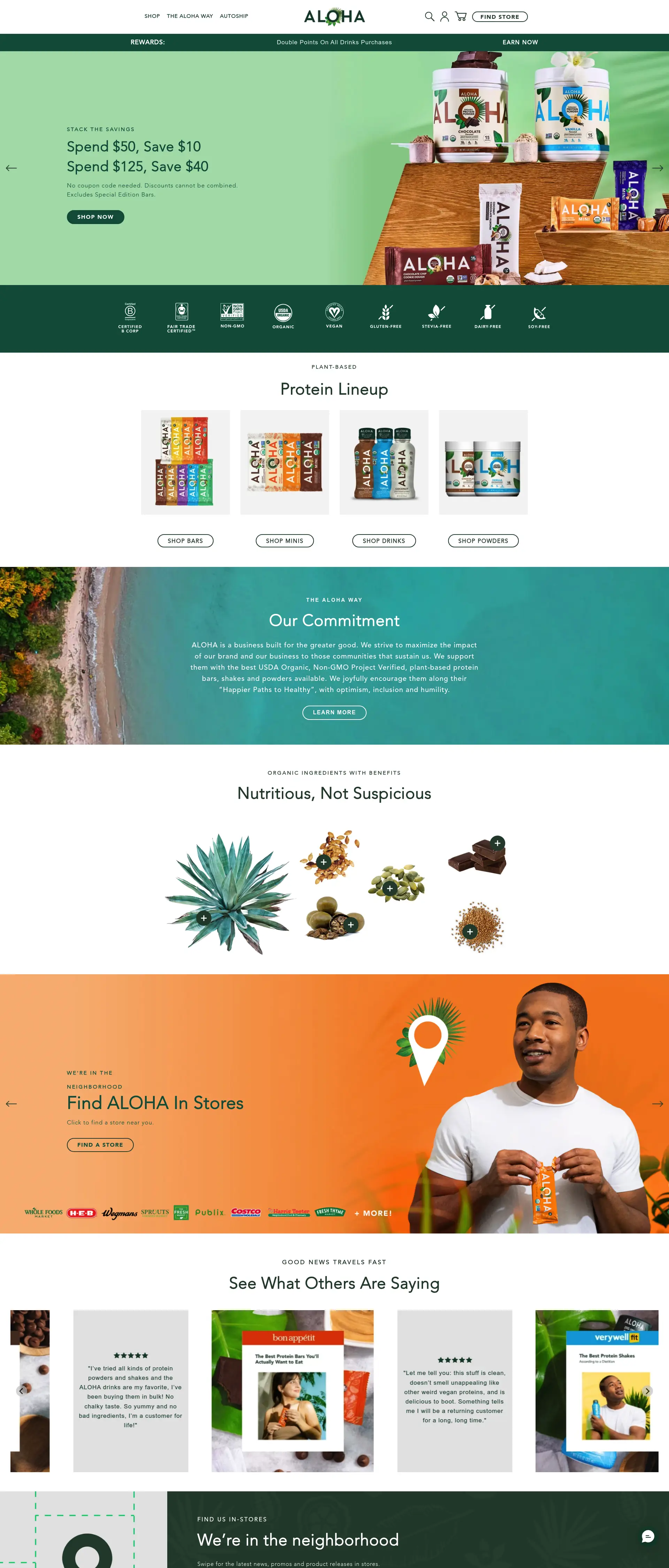 ALOHA | The Better Plant-Based Protein Brand