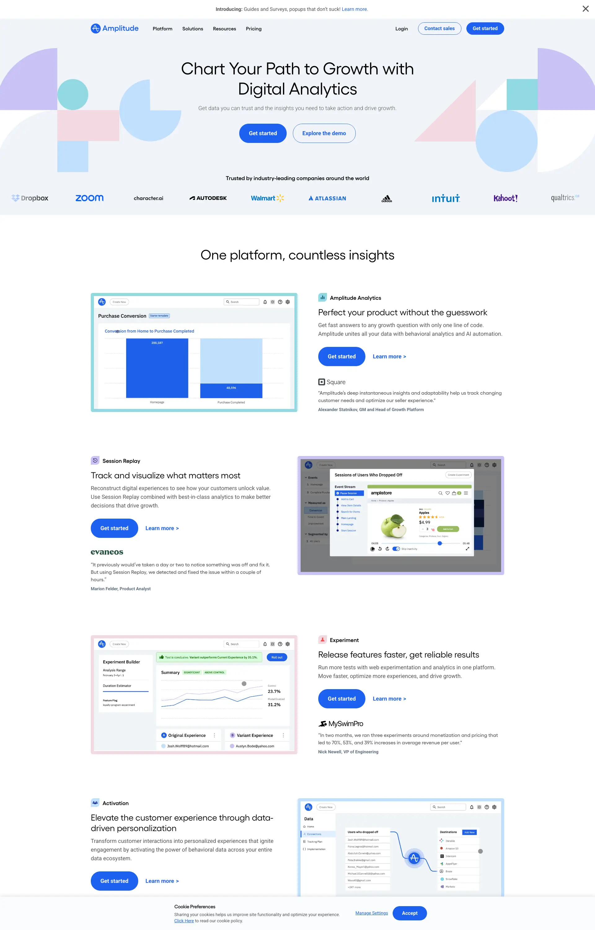Amplitude | Product Analytics & Event Tracking Platform | Amplitude