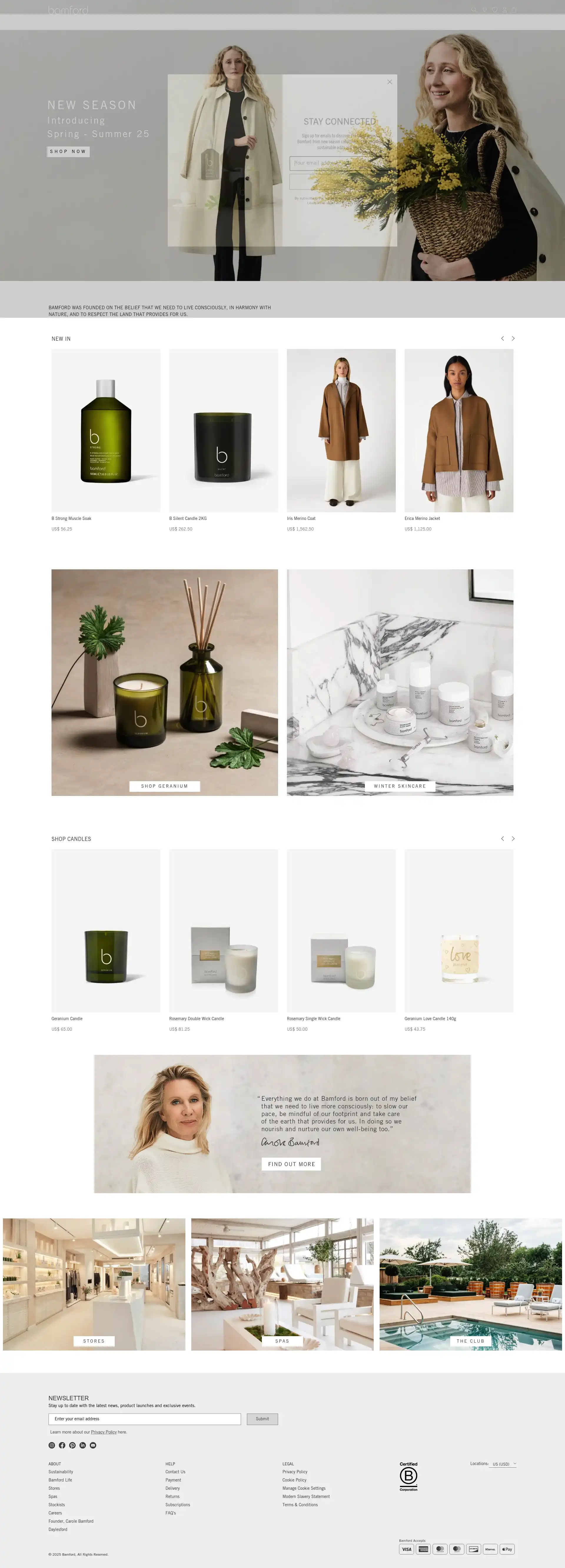 Bamford | Sustainable Body Care, Skincare, Clothing and Home.