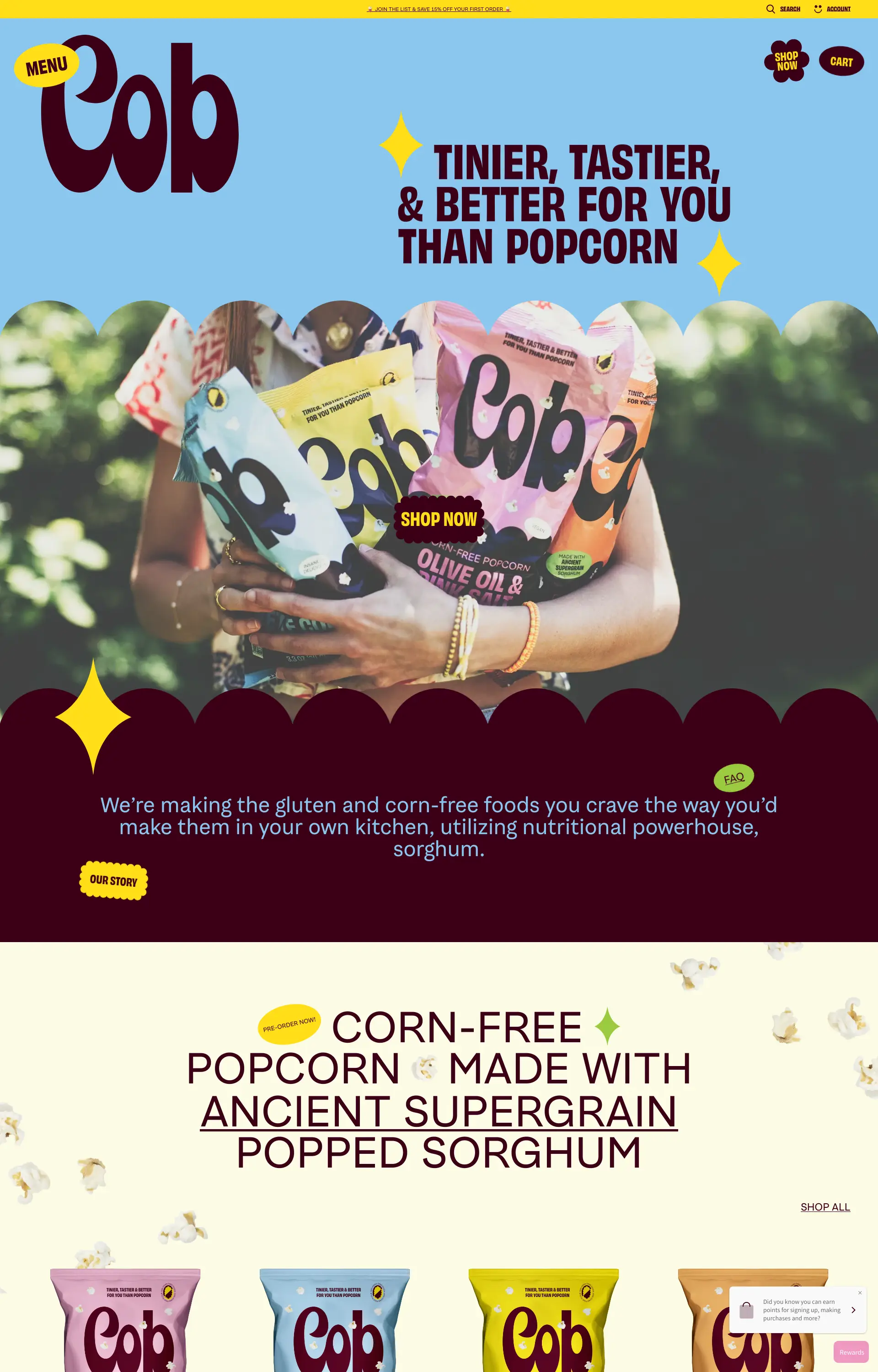 COB - CORN-FREE FOOD & SNACKS