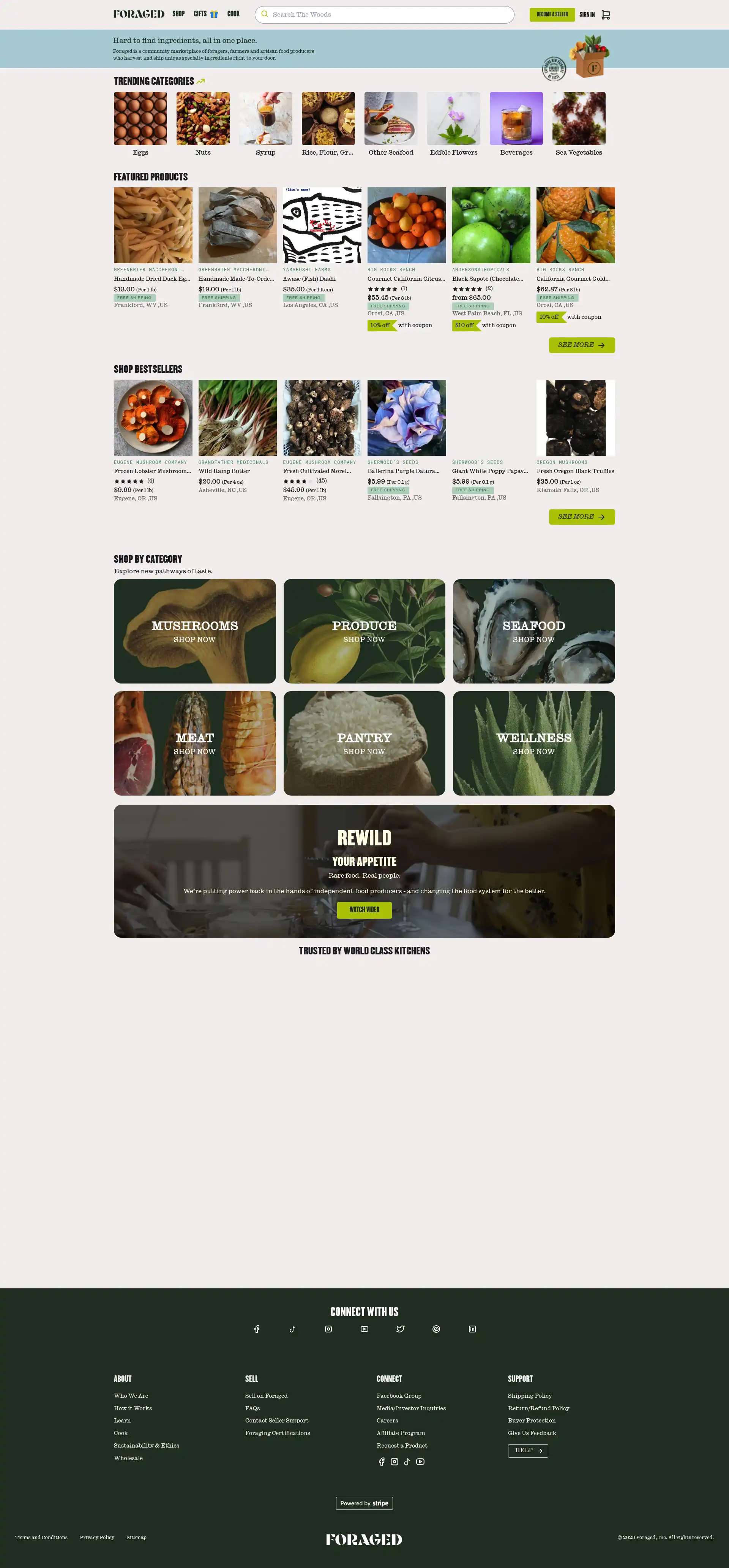 Foraged | The Marketplace for Wild & Specialty Food