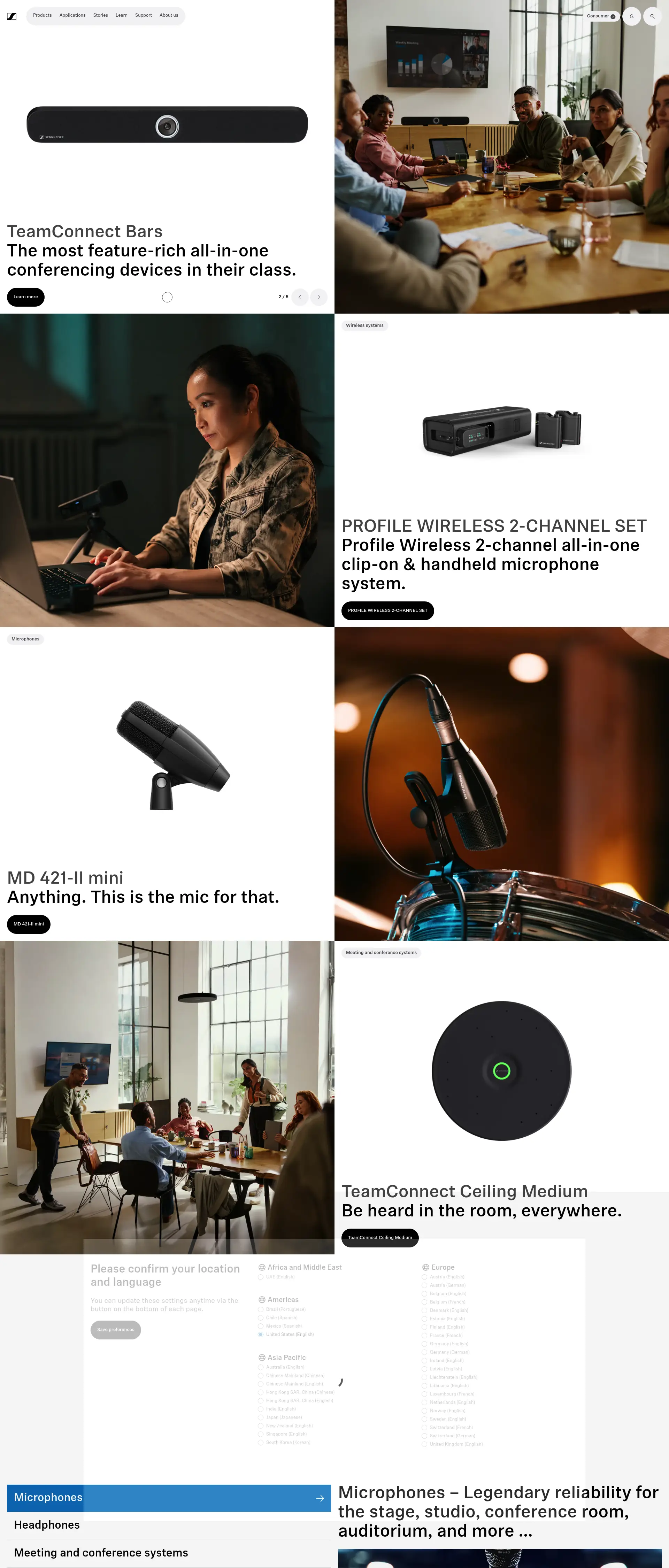 Sennheiser — Headphones, Microphones