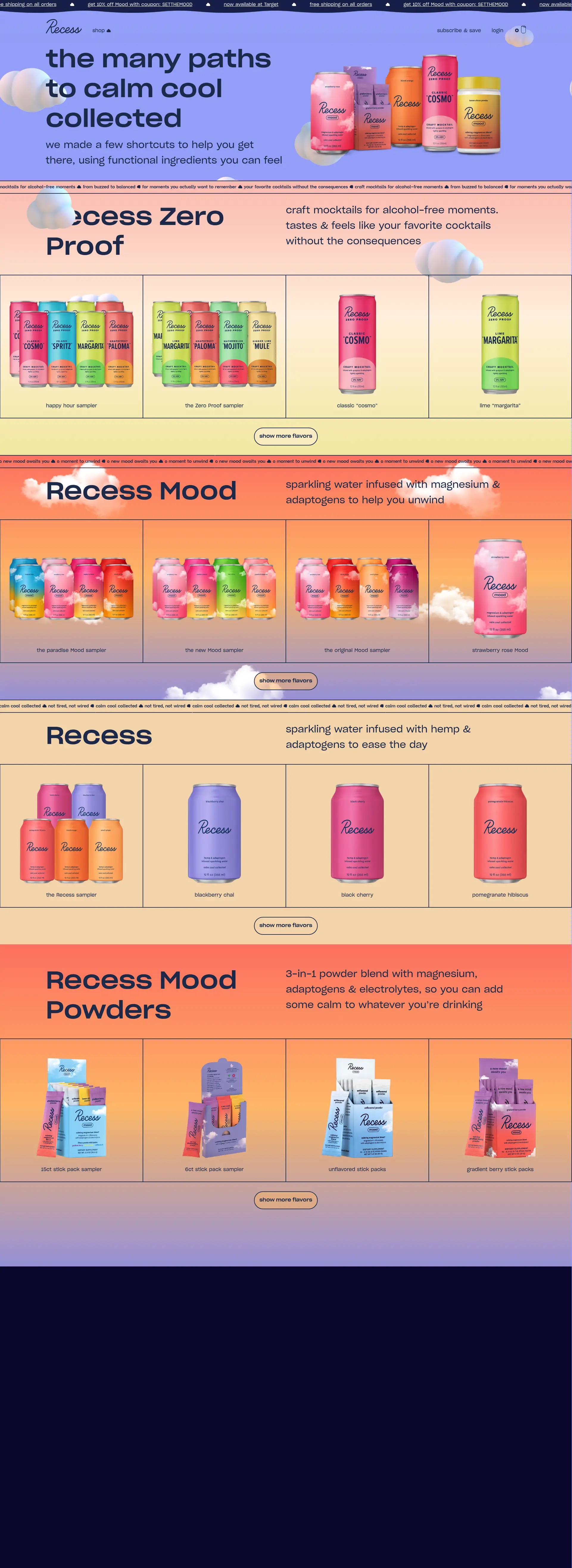 Recess | Calm Cool Collected