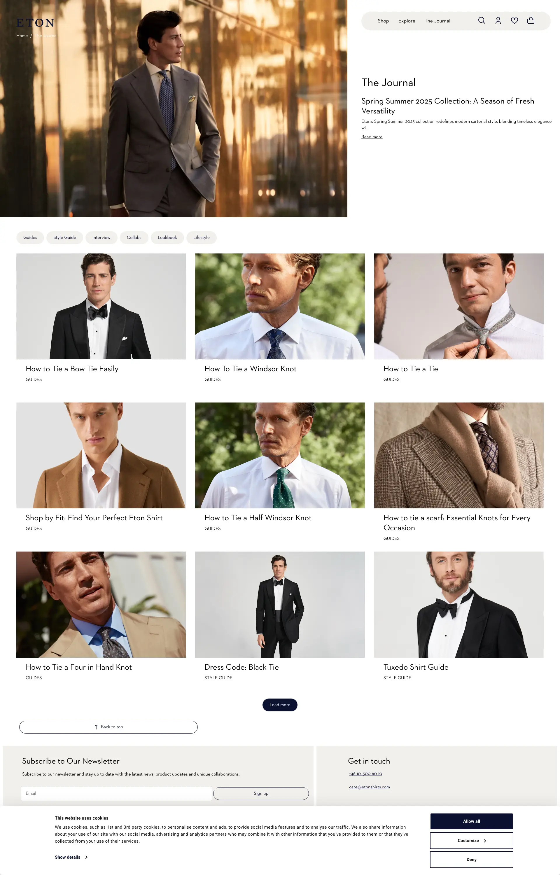 Eton Shirts and accessories